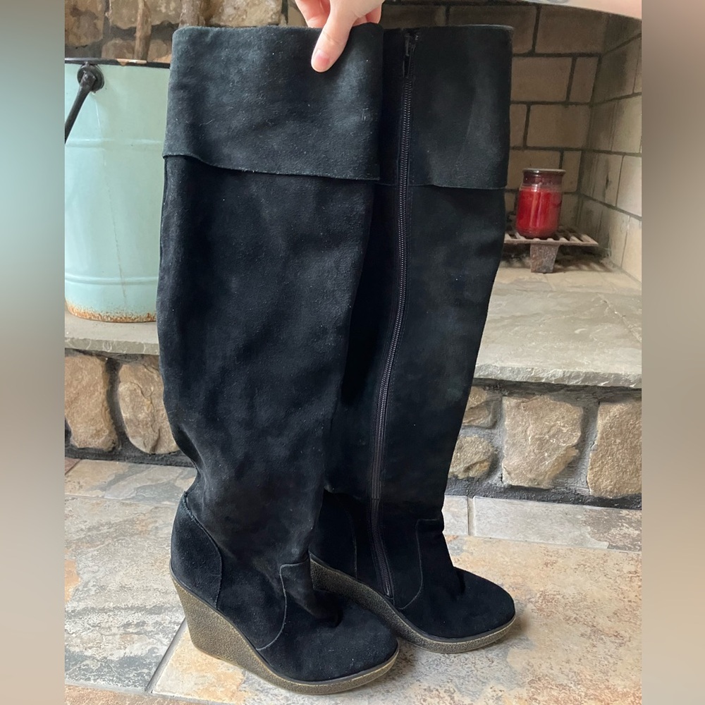 Kelsi Dagger Etna over-the-knee wedge boots - Picture 2 of 6